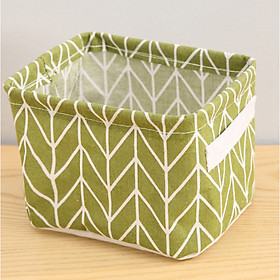 Giỏ đựng đồ để bàn bằng vải deco nhà đẹp GV02