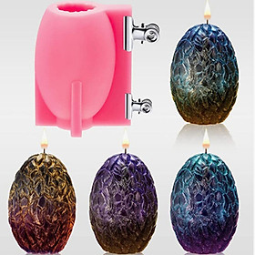 3D Dragon Egg Silicone Mold, Egg Shaped Candle Moulds Silicone Cake Chocolate Fondant Cake Baking Molds DIY Handmade Soap Molds Arts Mold