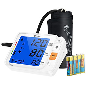 Misiki Digital Blood Pressure Monitor, Large Cuff 0.7-1.3 Feet - Automatic Upper Arm Blood Pressure Cuff Sets Backlight LCD screen