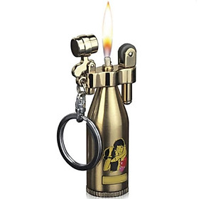 Móc khóa kiêm Bật lửa xăng đá hình chai rượu