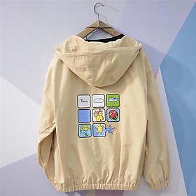 Hình ảnh Áo khoác dù Chống Nắng dành cho nam nữ có mũ, jacket form rộng có 3 màu unisex ulzzang