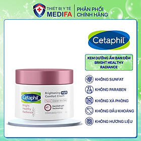 Kem dưỡng ẩm làm sáng da ban đêm Cetaphil Bright Healthy Radiance Night Comfort Cream 50g