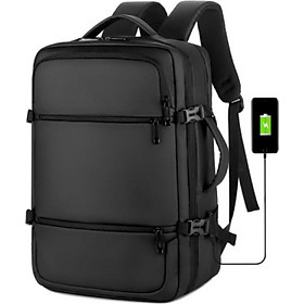 Ba lô thông minh đa năng cao cấp nam công suất lớn tích hợp sạc usb tiện dụng chứa laptop 14  đến 17 inh - đen