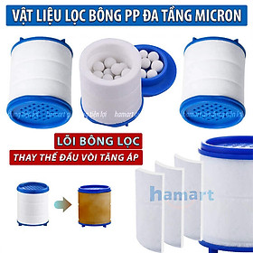 Mua Lõi Lọc Nước Bông PP Thay Thế Cho Đầu Tăng Áp Gắn Vòi Rửa Chén Bát Sạch Cặn Bẩn Khử Clo Hiệu Quả
