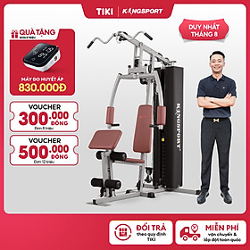 Giàn tạ đa năng KINGSPORT BK-1998 New thiết kế linh hoạt, khung sườn chắc chắn với 10 động tác luyện tập chuyên sâu
