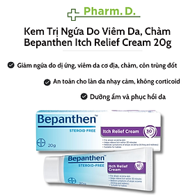 Kem Dịu Da Do Ngứa, Viêm Da Cơ Địa, Dị Ứng Bepanthen Itch Relief Cream 20g Dùng Cho Người Lớn Và Trẻ Em