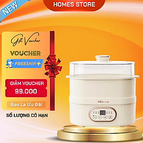 Mua Nồi Nấu Cháo Kho Cá Chưng Yến Bear DDZ-C101V1 Gồm 2 Thố Và Khay Hấp Dung Tích 2.5 Lít Công Suất 500 W - Hàng Chính Hãng