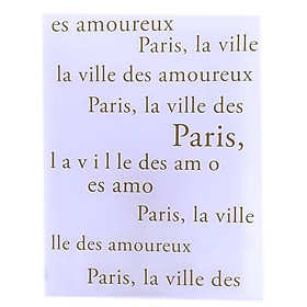 Bìa 20 Lá Double A Kiểu Paris Ch18512-EN - Chữ Nâu