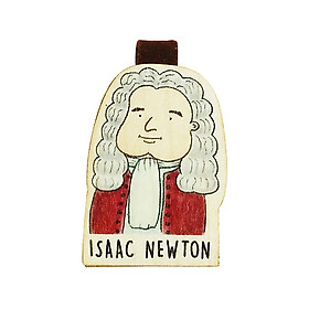 Bookmark gỗ nam châm Isaac Newton