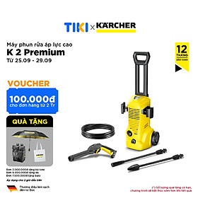 Mua (Mới 2024) Máy phun rửa áp lực cao K2 Premium - Công suất 1400W  áp lực tối đa 110 bar - Làm sạch  vệ sinh xe  sân vườn