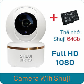 Mua Camera Wifi không dây SHUJI UH612B - Xoay 360 độ - Báo động khi có trộm - Đàm thoại 2 chiều - Hàng chính hãng  Nhập khẩu chính thức bởi Cty TNHH Shuji (Việt Nam)