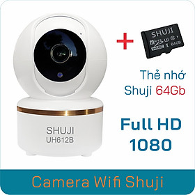 Mua Camera Wifi không dây SHUJI UH612B - Xoay 360 độ - Báo động khi có trộm - Đàm thoại 2 chiều - Hàng chính hãng  Nhập khẩu chính thức bởi Cty TNHH Shuji (Việt Nam)