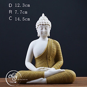Tượng Phật Bổn Sư Thích Ca Mâu Ni Cỡ Nhỏ Gốm Tư Sa Cao Cấp Decor Trang Trí Phong Thủy Hàng Đẹp