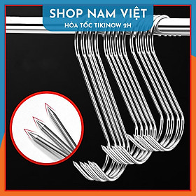 Mua Set 5 Móc Chữ S NHỌN Inox Treo Thịt Cá