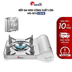 Bếp Ga Mini Công Suất Lớn Maxsun MS-N7S - Công Suất 3500W Thiết Kế Siêu Mỏng Inox Chổng Rỉ Bảo Hiểm Chống Nổ Hàng Chính Hãng