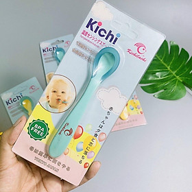 Mua Muỗng  thìa báo nóng Kichi viền đầu silicon cho bé