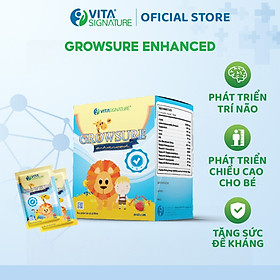 GROWSURE ENHANCED Siro tăng sức đề kháng Vita Signature hộp 30 gói 5ml