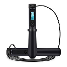 Fitness Skipping Rope Adjustable Digital LCD Counting Calorie Timer Weight Setting Jump Rope Exercise Training Gym