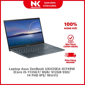 Mua Laptop Asus ZenBook UX425EA-KI749W (Core i5-1135G7/ 8GB/ 512GB SSD/ 14 FHD IPS/ Win11) - Hàng Chính Hãng