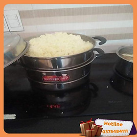 Mua Nồi Hấp 3 Tầng 1 Đáy Inox Đường Kính 28Cm - Hàng Loại 1