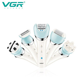 Máy Cạo Lông điện VGR V-703 Đa Năng tích hợp cạo lông, làm sạch da, massage mặt - Hàng nhập khẩu