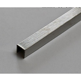 Mua Nẹp inox U20x10  Nẹp trang trí  nẹp inox U bào chấn vuông góc  thanh dài 2m44 dày 0.8li