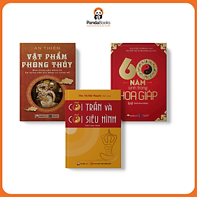 Hình ảnh Sách PANDABOOKS combo3 cuốn Vật phẩm phong thuỷ+60 năm sinh trong hoa giáp+Cõi trần và cõi siêu hình