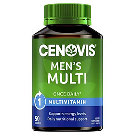 Cenovis Once Daily Mens Multivitamins & Minerals 50 Capsules