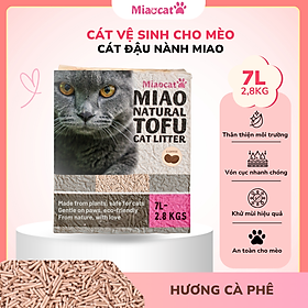 Cát Vệ Sinh Cho Mèo Miao 7L Hương Cà Phê Cát Đậu Nành Khử Mùi Ít Bụi An Toàn MIAOCAT
