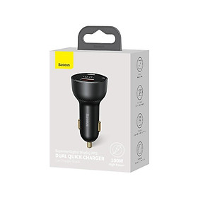 Hình ảnh Tẩu sạc nhanh công suất cao Baseus 100w Digital Display Car Charger- Hàng chính hãng