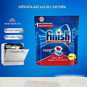 Viên rửa bát Finish All in 1 100 viên - 6 chức năng