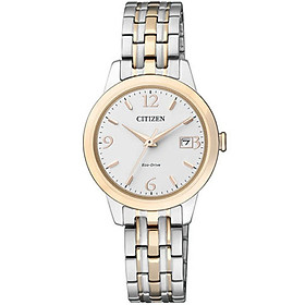 Đồng Hồ Nữ Citizen Dây Thép Không Gỉ EW2234-55A - Mặt Trắng Sapphire