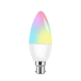 Bóng Đèn LED Dạng Nến RGB+W Thông Minh Điều Khiển Từ Xa Bằng Wifi Điện Thoại Với Hệ Thống Tương Thích V16-C E27 (6W)