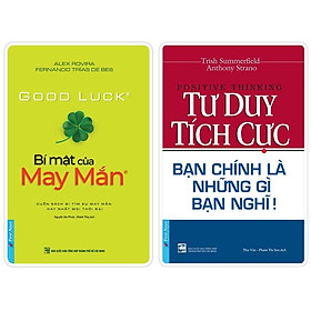 Hình ảnh Combo Bí Mật Của May Mắn + Tư Duy Tích Cực  Bạn Chính Là Những Gì Bạn Nghĩ  - Bản Quyền