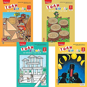 COMBO TOÁN BẢY MÀU - PHÁT TRIỂN NĂNG LỰC, TƯ DUY TOÁN HỌC LỚP 1 + LỚP 2 (BỘ 4 QUYỂN)