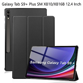 Bao Da Cover Dành Cho Samsung Galaxy Tab S9+ Plus SM X810 / X816B 12.4 Inch Hỗ Trợ Smart Cover Máy Tính Bảng