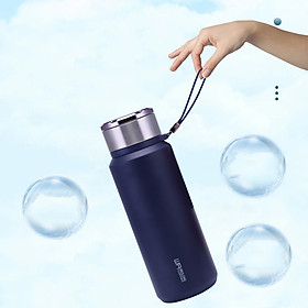 Mua Bình giữ nhiệt inox 304 có lõi lọc pha trà  giữ nhiệt 24h - 48h - YOGA QG    dây xách tiện lợi   bình nước giữ nhiệt cute nắp titan   dung tích 650ml- 800ml - 1000ml - 1300ml - 1500ml - Hàng chính hãng