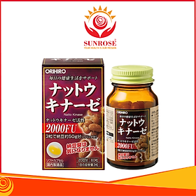 Thực Phẩm Chức Năng Viên Uống Hỗ Trợ Điều Trị đột quỵ, tai biến Nattokinase Orihiro Nhật Bản