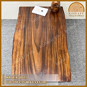 Măt Bàn Gỗ Me Tây Ngồi Bệt Kiểu Nhật KOHAFU - KL20571-579 - Hàng Có Sẵn