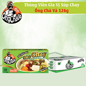 Thùng Viên Gia Vị Súp Chay Gold 126gram Ông Chà Và 80 Hộp Siêu Tiết Kiệm Dễ Dùng Và Tiện Lợi Thích Hợp Cho Quán Ăn