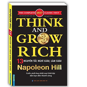 Hình ảnh Sách - Think and grow rich - NAPONEON HILL -13 nguyên tắc nghĩ giàu và làm giàu (bìa mềm)