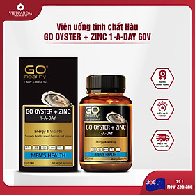 Viên uống tinh chất Hàu nhập khẩu chính hãng New Zealand GO OYSTER + ZinC (60 viên) giúp tăng cường sinh lý nam, cải thiện chất lượng tinh trùng