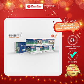Mua  Combo Smart Local 10  Combo chiếu sáng thông minh gồm 10 đèn Downlight AT16.RM 90/7W (hoặc AT16.RM 110/9W) và 1 bảng điều khiển không dây