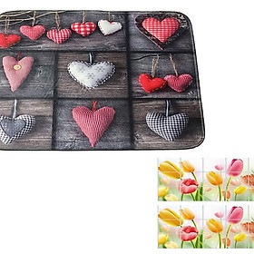Mua Thảm lau chân 3D siêu thấm tặng miếng dán cách nhiệt nhà bếp
