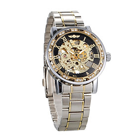 Đồng hồ nam WINNER thời trang màn hình kim cương phát sáng sang trọng đơn giản -Size Loại 2