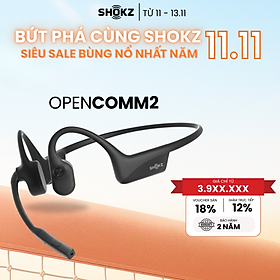 Tai nghe Bluetooth truyền âm thanh qua xương Shokz OPENCOMM2/OPENCOMM2 UC - Hàng Chính Hãng