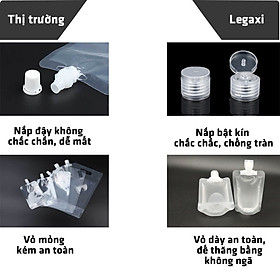 Túi Đựng Gia Vị Nước Sốt Nước Chấm Nước Tương Xì Dầu Muối Tiêu Nilon Trong Suốt Có Nắp Vặn Tiện Lợi Nhỏ Gọn Legaxi