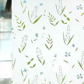Mua 5M Giấy Dán Kính lá xanh 1032 không cần keo - khổ 0.45m