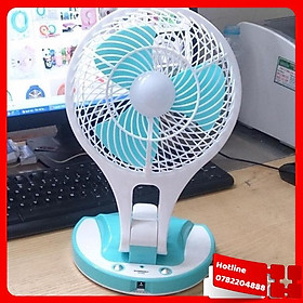 Hình ảnh Quạt Sạc Điện Kiêm Đèn Pin Mini Fan M-5580 Rất Đa Năng Và Tiện Lợi Khi Mang Đi Di Chuyển  - Loại Tốt