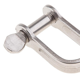 304   Stainless   Steel   Captive   Pin   D - shackle   Boat / Marine / Shade / Sailing ,  4mm